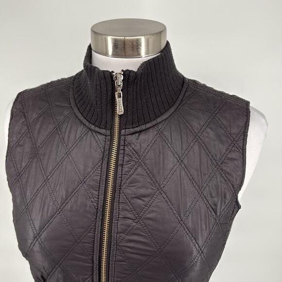 Prana Women’s Black Quilted Zip Up Vest Size Small - Picture 4 of 14
